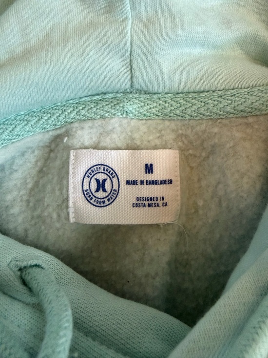 Hurley Mint Green Graphic Hoodie - Picture 4 of 5